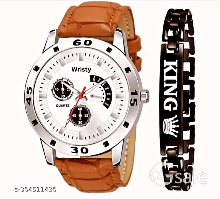 Braslet + Analog watch Mega offer 