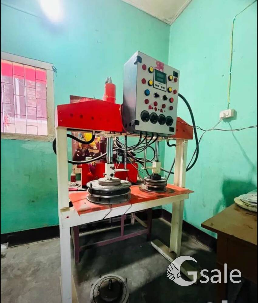 Hydraulic double die paper plate machine 