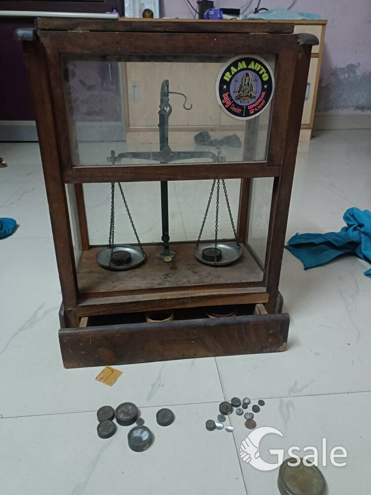 antique weight machine