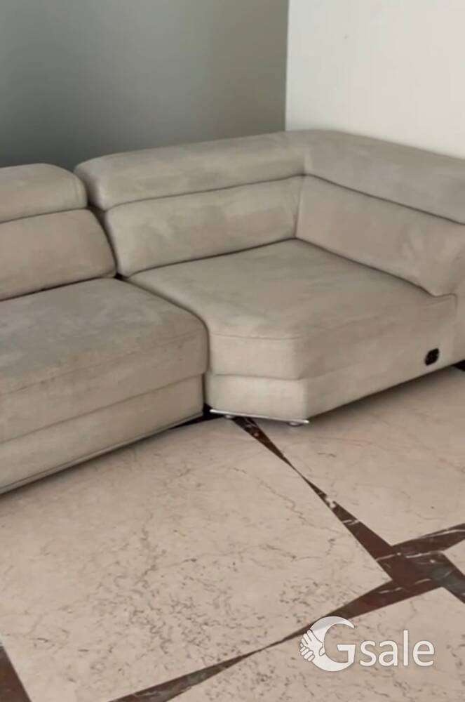 best condition seven seater sofa with two table set