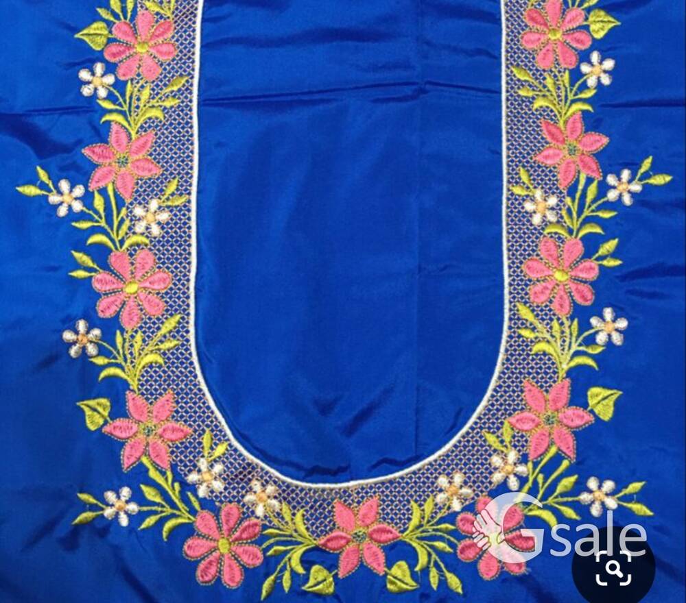 embroidery unstitched blouse piece 