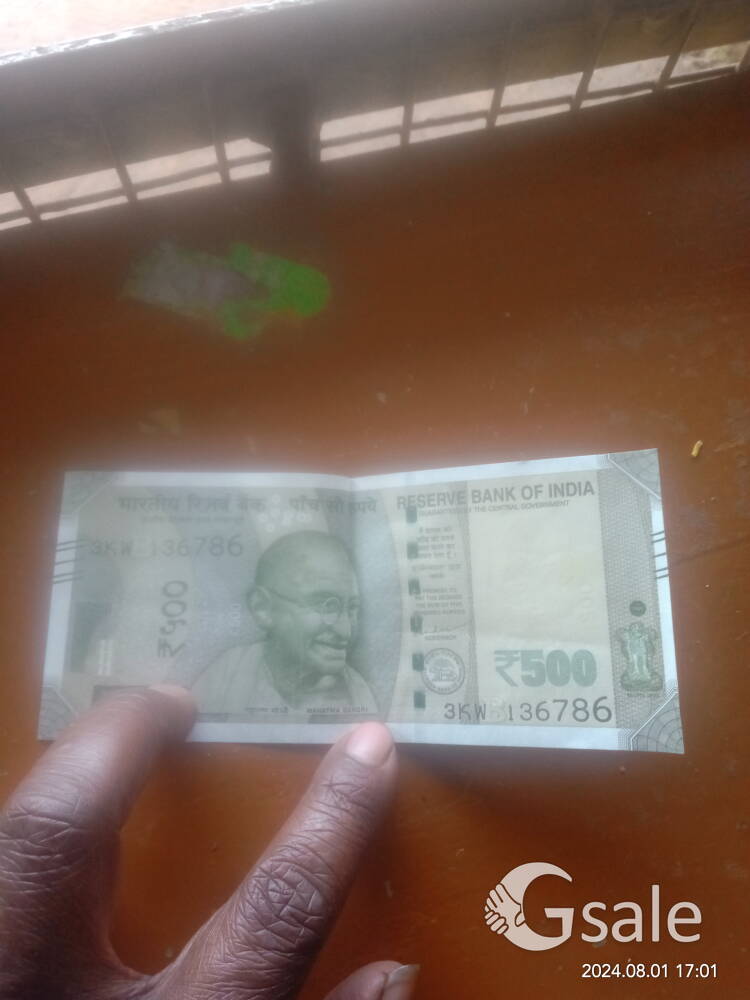 786 serial 500 Indian currency 
