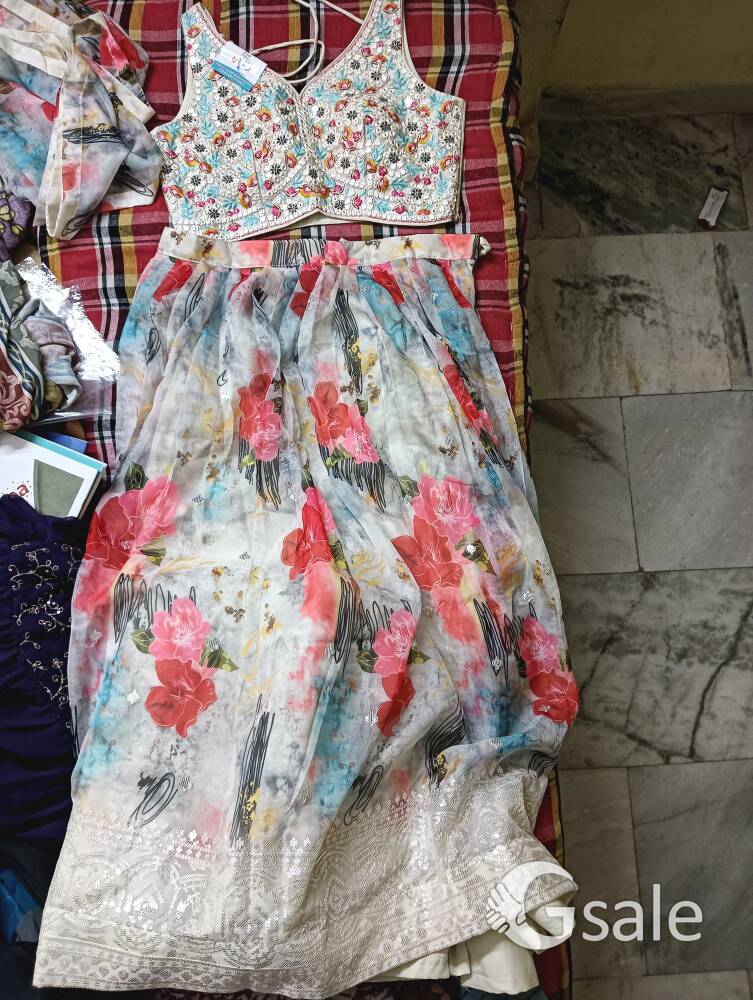 crop top and lehenga
