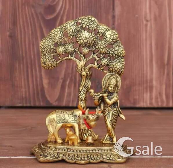 Shri Krishna brass statue 