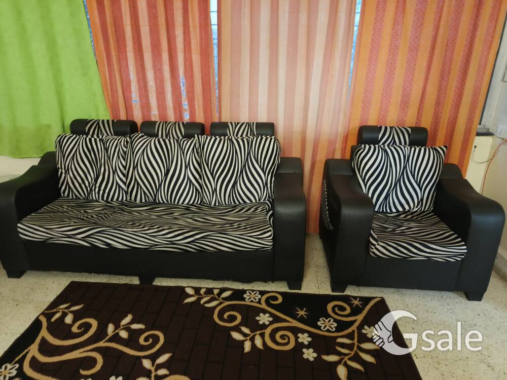 Foam sofa set with 2 chairs
