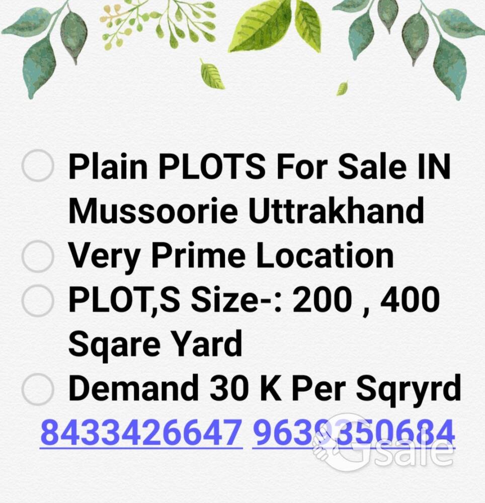 plots For Sale Mussoorie Uttrakhand 