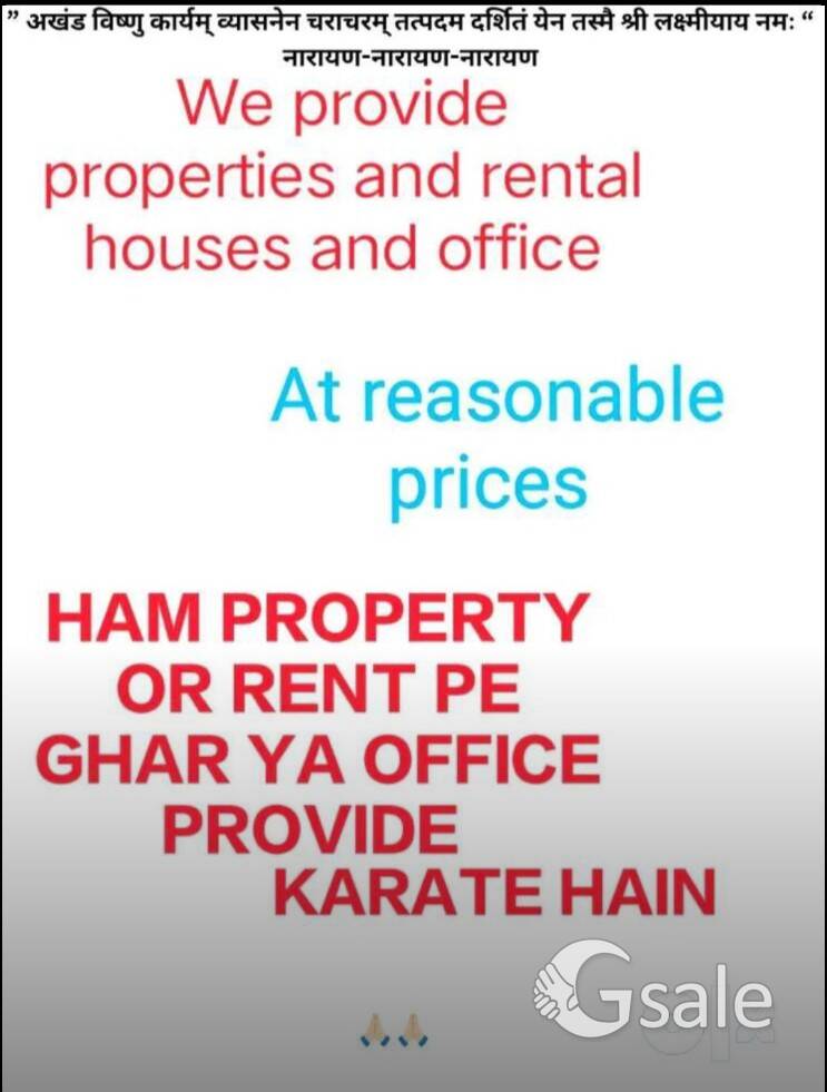 We provide properties & rental houses at reasonable prices 