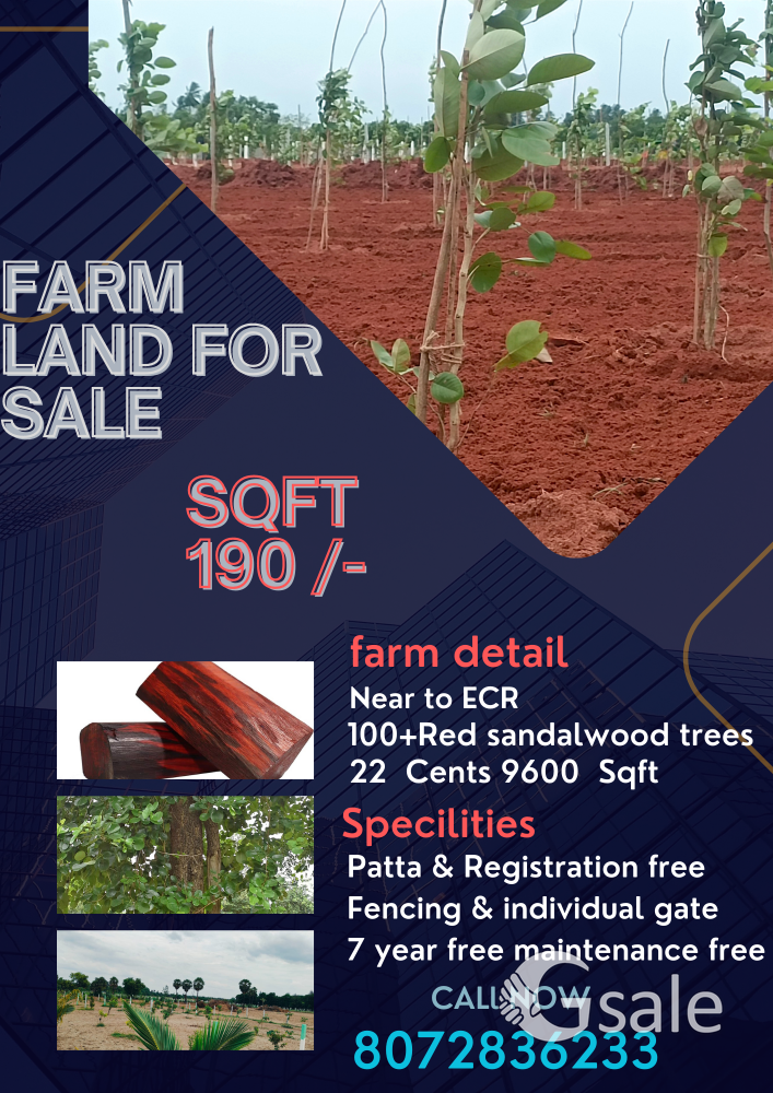 red sandle wood farm land