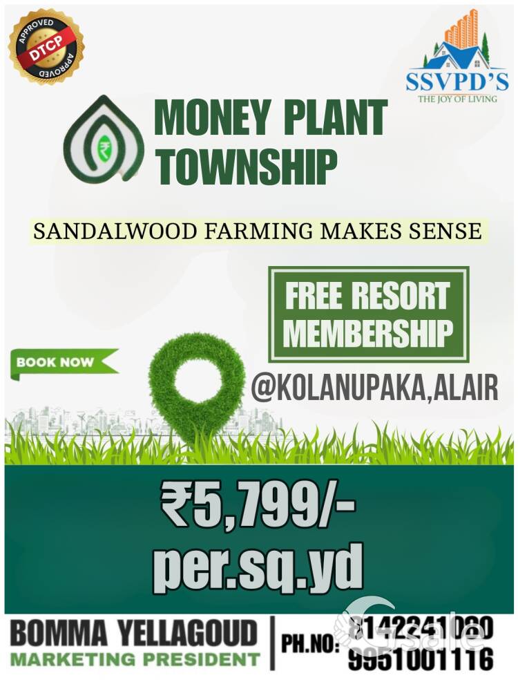 MONEY PLANT TOWNSHIP @KOLANUPAKA,ALAIR