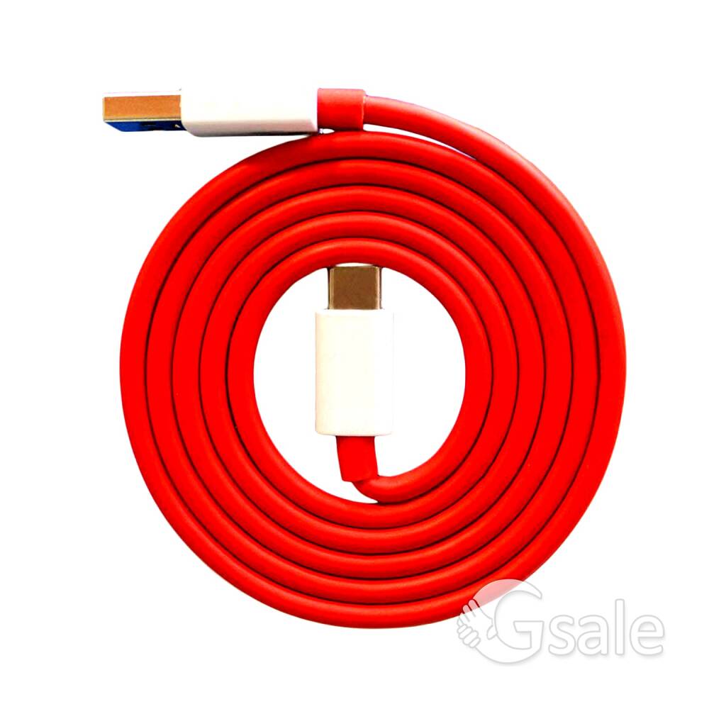 High-Speed Type-C USB Data Cable 65W – Red | 1-Year Warranty