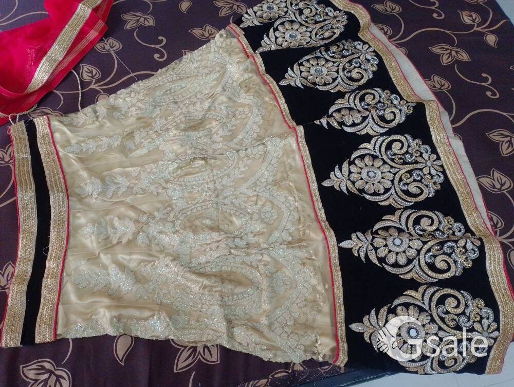 choli suit with net dupatta full work in chaniya and net dupatta with designer blouse unique piece s