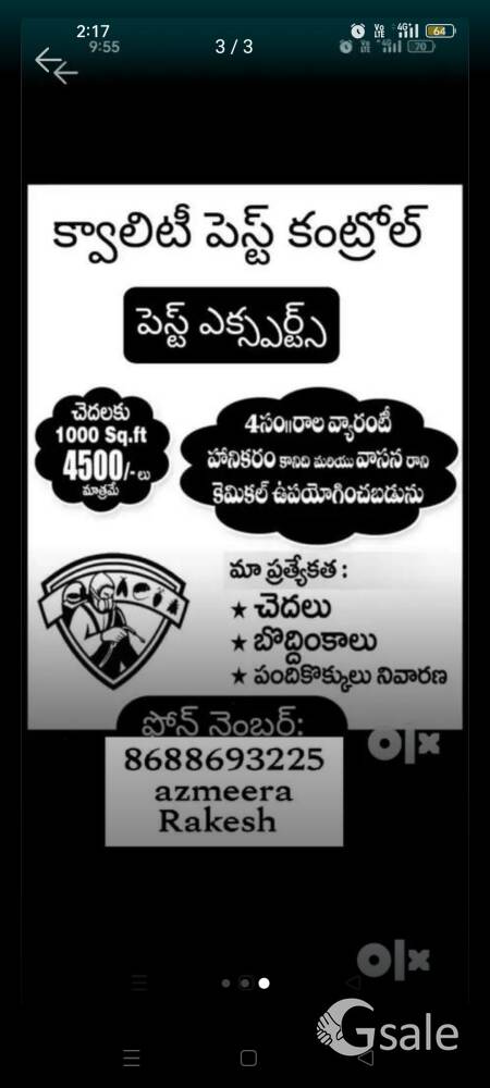 pestcontrol services 