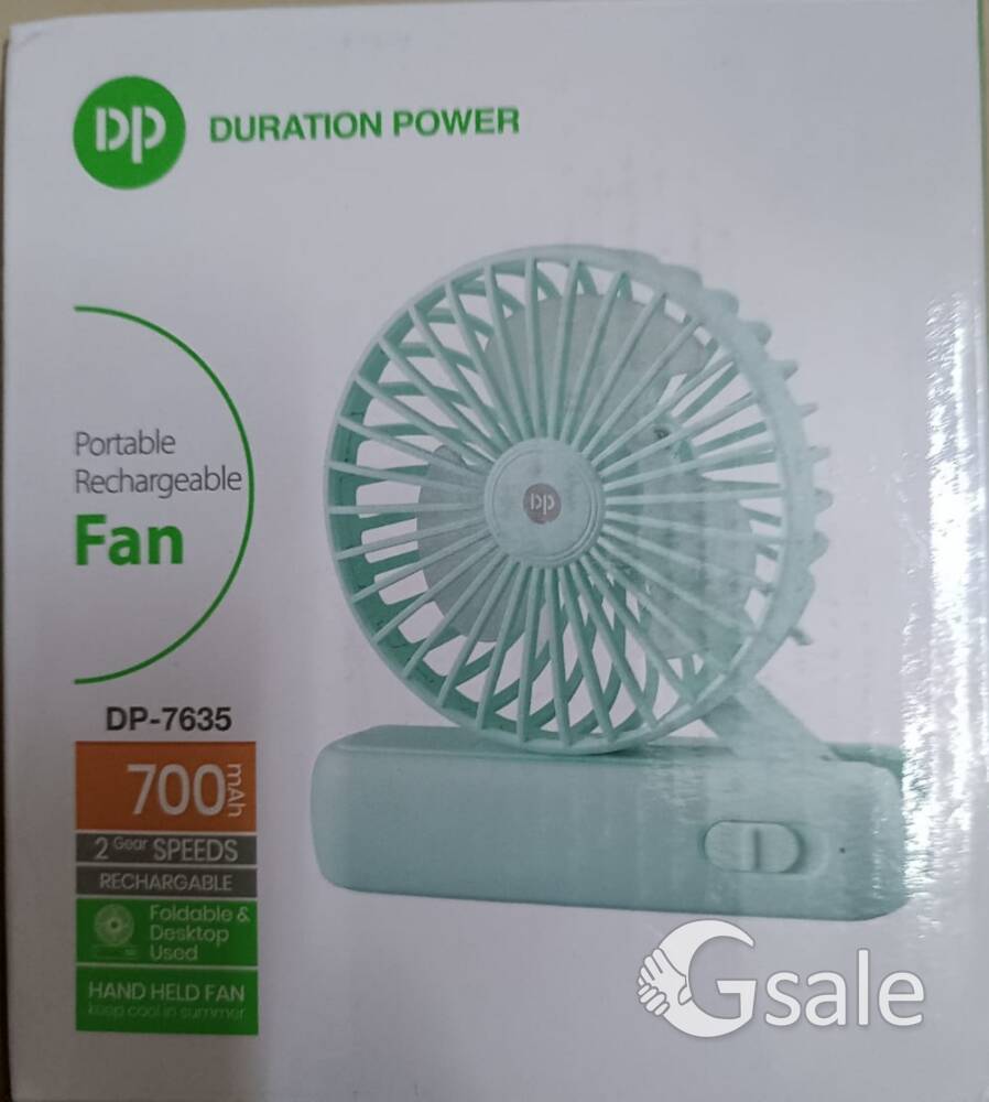 MINI FAN PORTABLE WITH RECHARGEABLE BATTERY