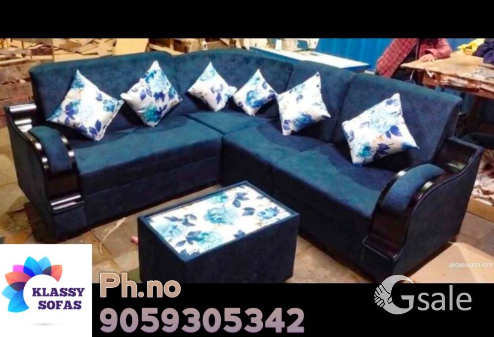 LUXURY NEW CORNEL L SHAPE PREMIUM SOFA SET 