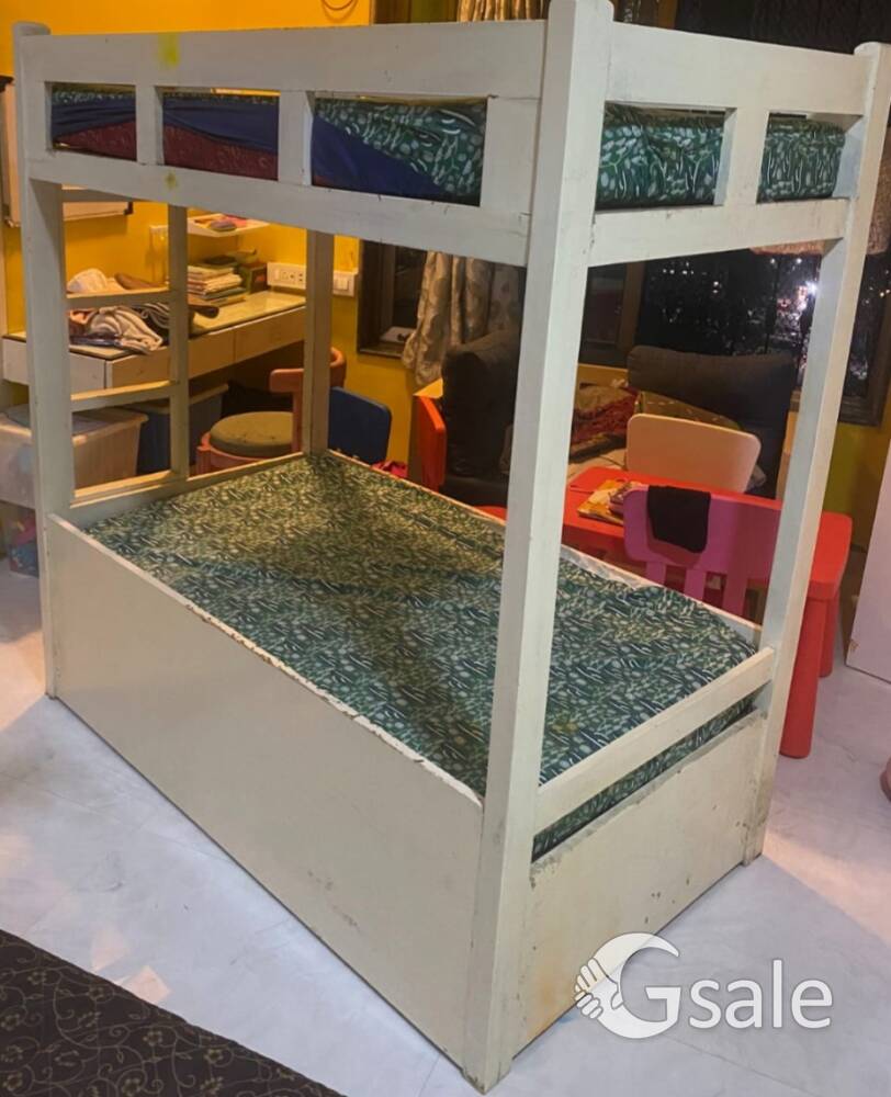 sagwan wood bunk bed 