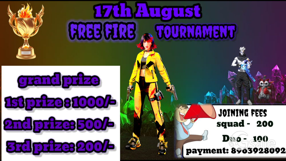 A free fire tournament 