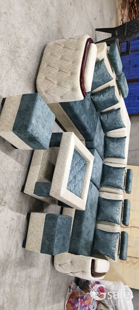L shape sofa set with 7 siter