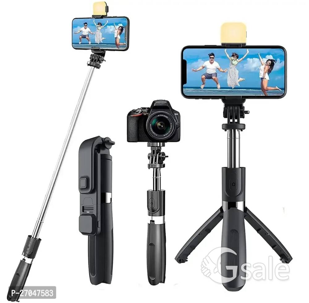 R1 Bluetooth Selfie-Sticks with Remote 3-in-1 Multifunctional Selfie-Stick 