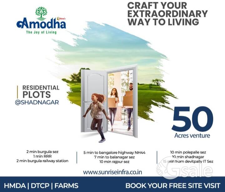 NEAR ORR SHAMSHABAD  OPEN PLOTS 