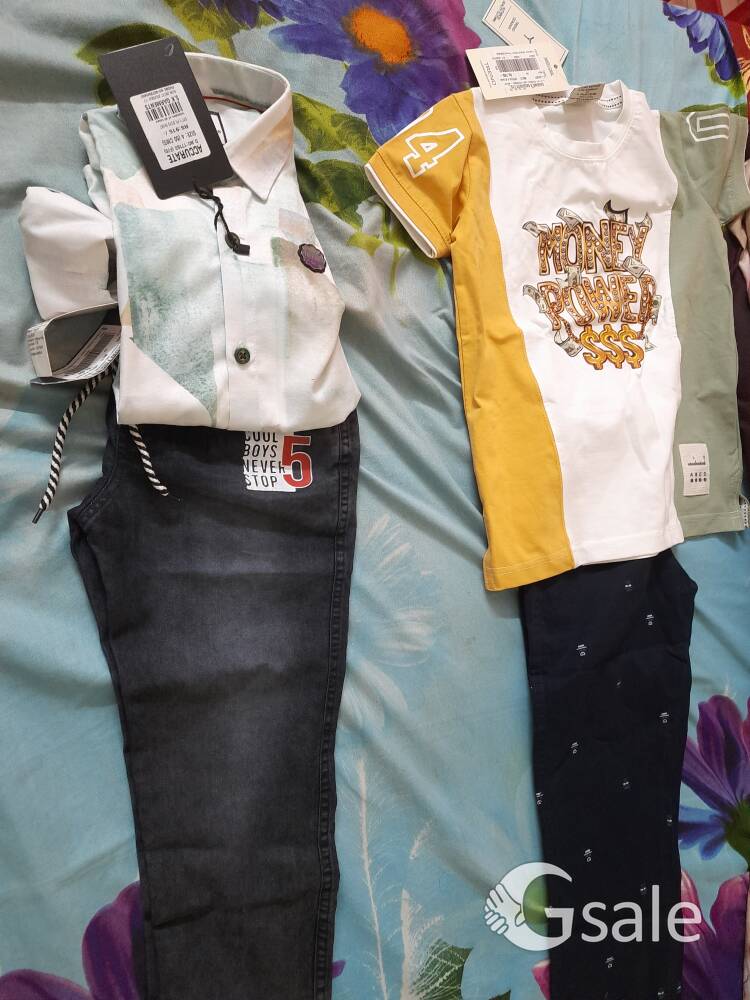 stylish shirt , T _ shirt  and jeans pants for kids