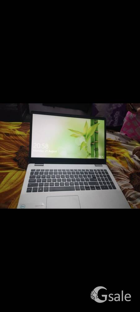 dell laptop with charger box and bill 