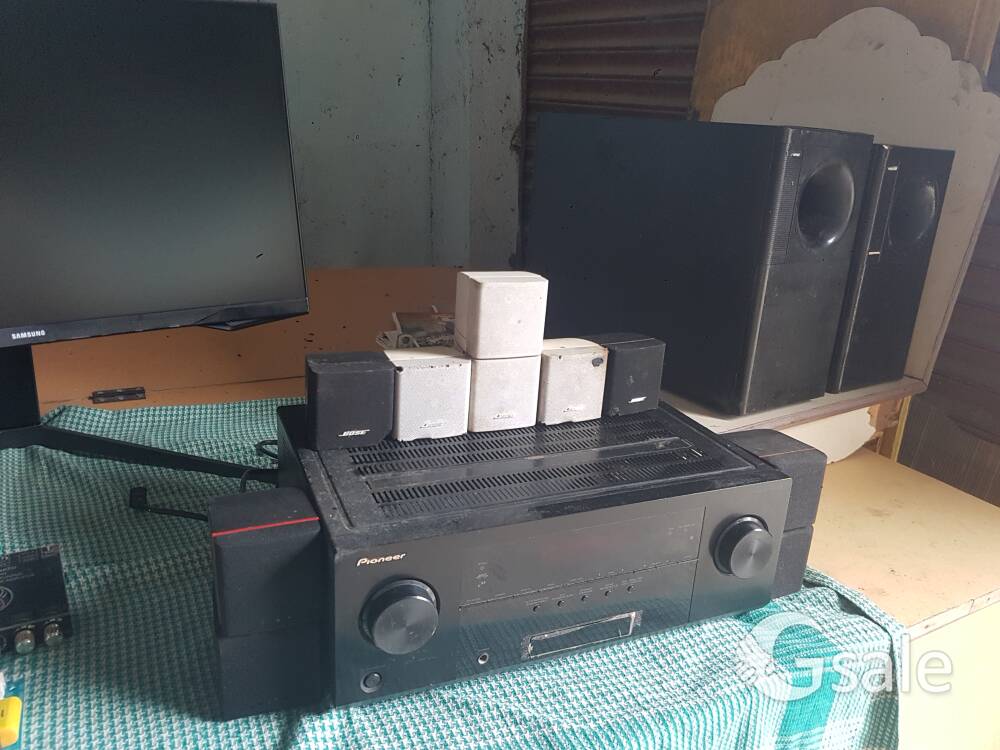 Samsung g7 , rog ally+rog xg mobile , pioneer 7.1 avr , bose speakers , tpa3255 custom amplifiers