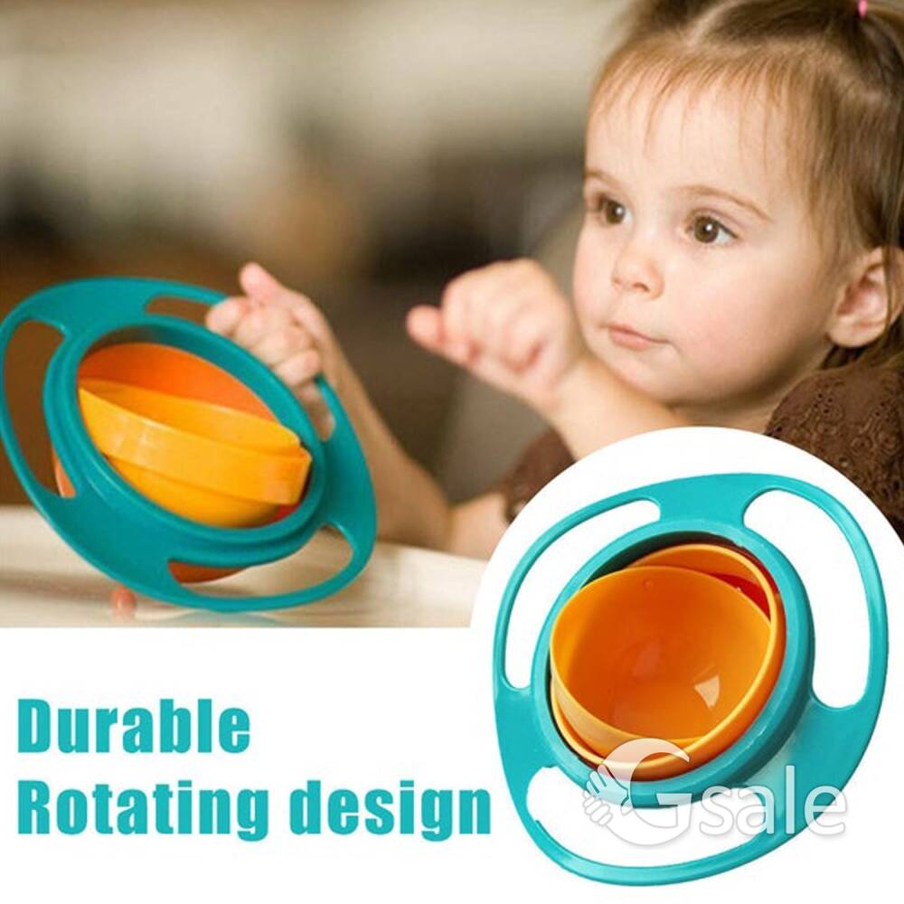 kids rotating bowl container