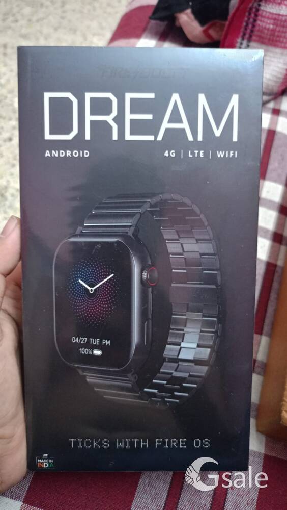 PRICE DROPPED. BRAND NEW Fire bolt Dream Android wristphone. 4G sim support.