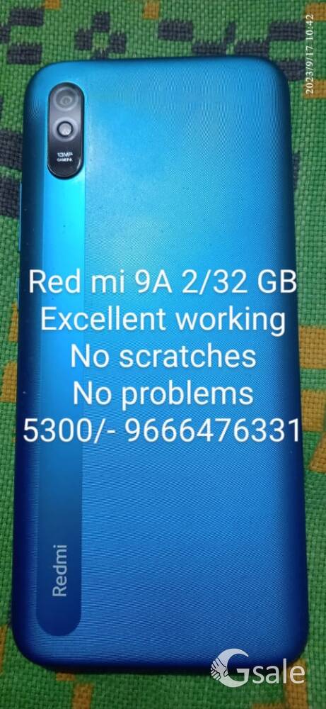 Redmi 9A in good condition 