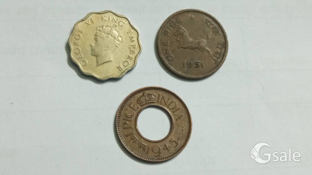 British India 3 Coins lot