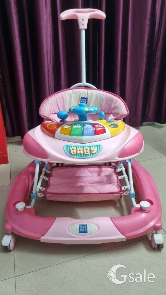 Mee Mee Anti Fall Baby Walker, In a good condition. Convertible in Rocker also. 