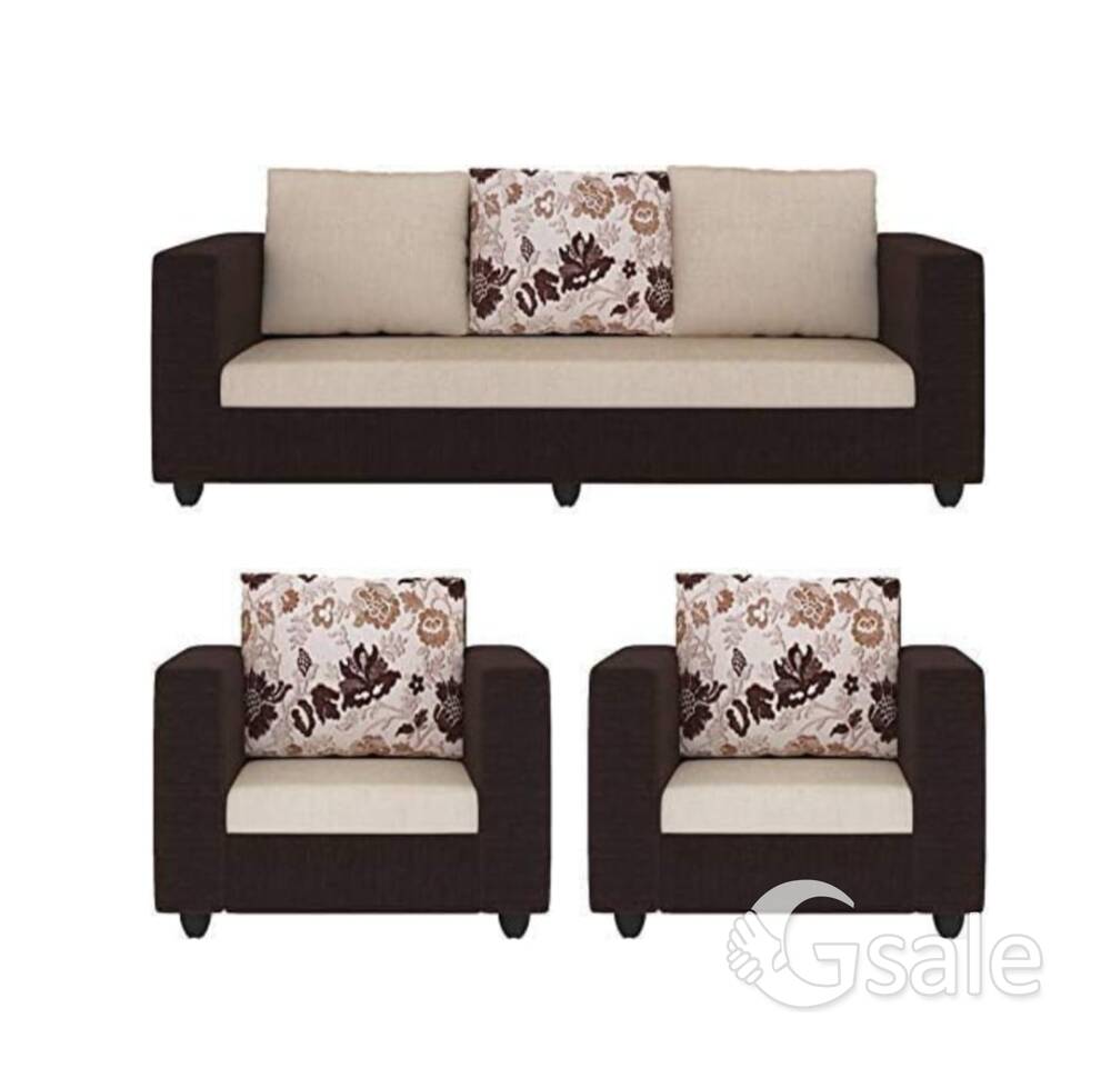 5 seater box sofa set with pillowd