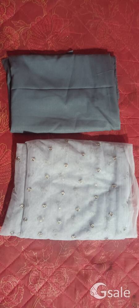3.5 meater grey color net material and lining