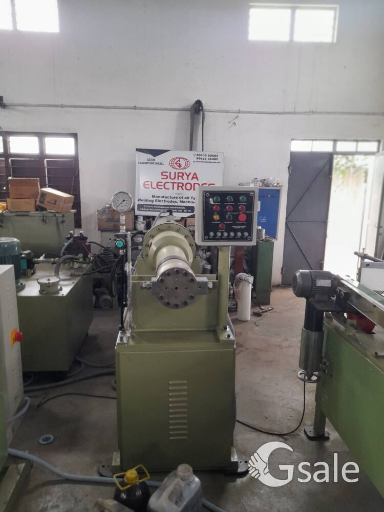 Welding electrode manufacturing machine 