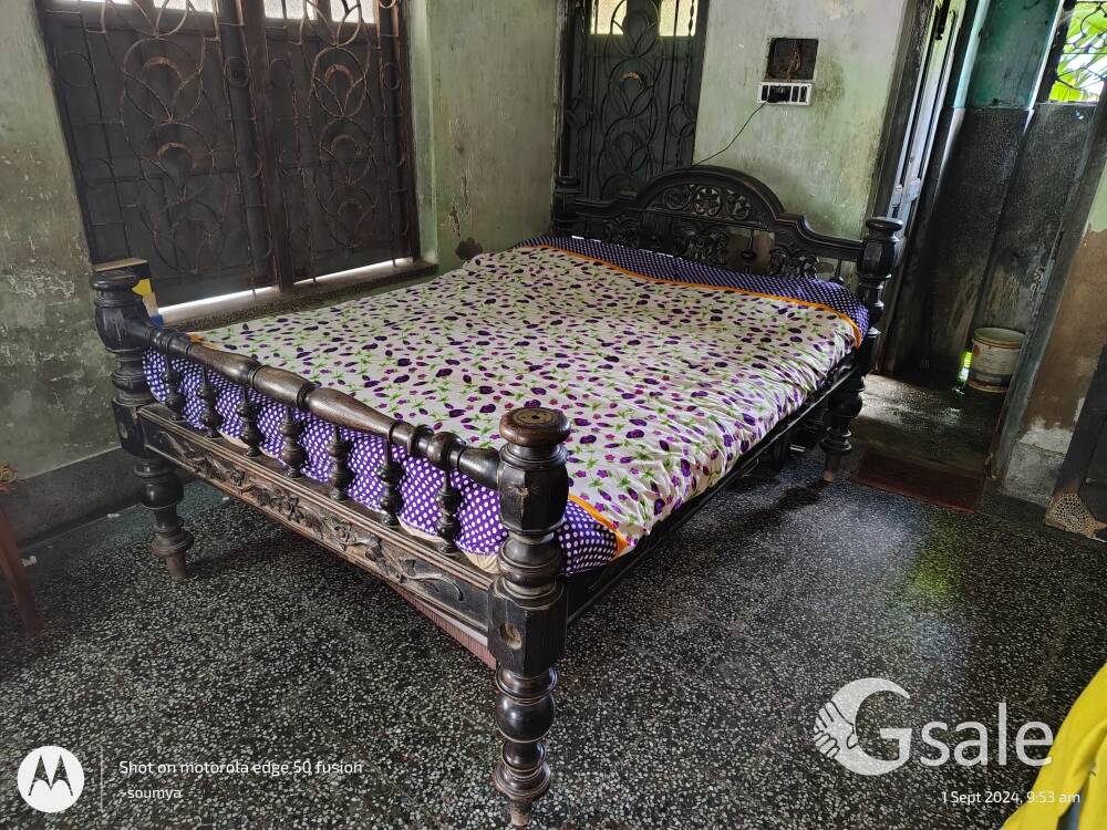 Teak Wood Bed & Wardrobe