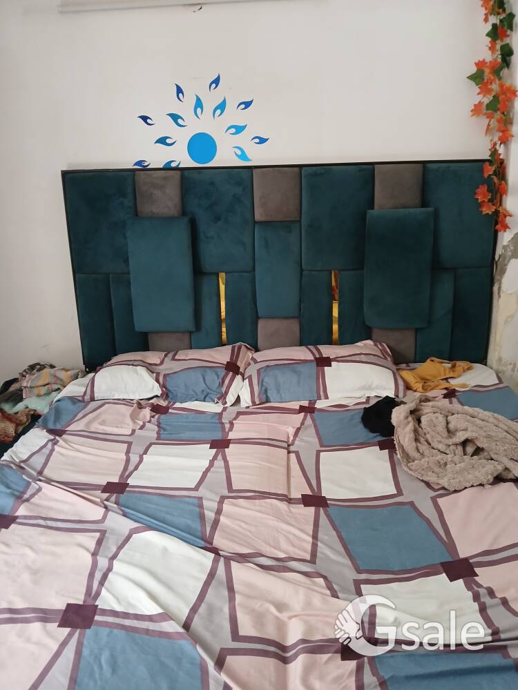 double bed with mattress