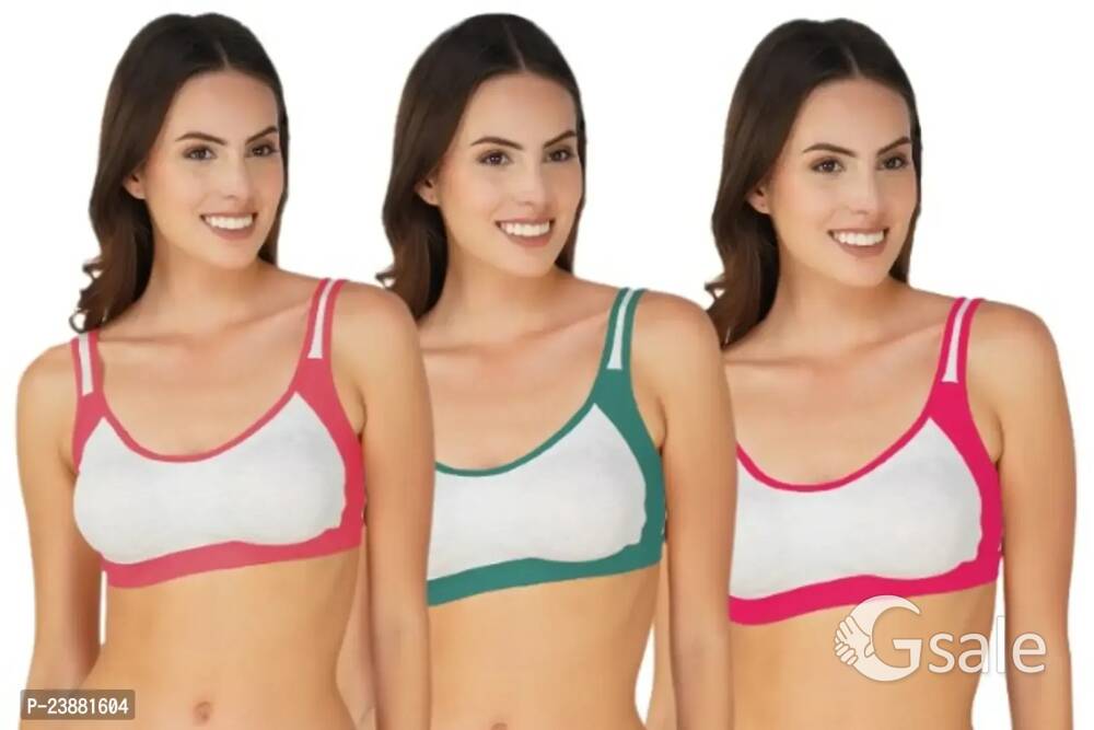 Arc de Shapes Women Sports Bra (Pack of 3)