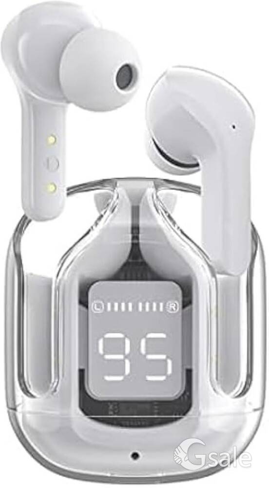 Earbuds Wireless(COD AVAILABLE 👍) Transparent Charging Case and LED Digital Display, Bluetooth