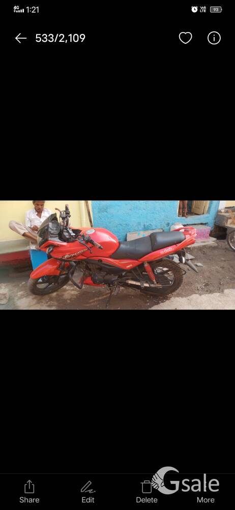 hero ignitor bike 2017 model top condition 