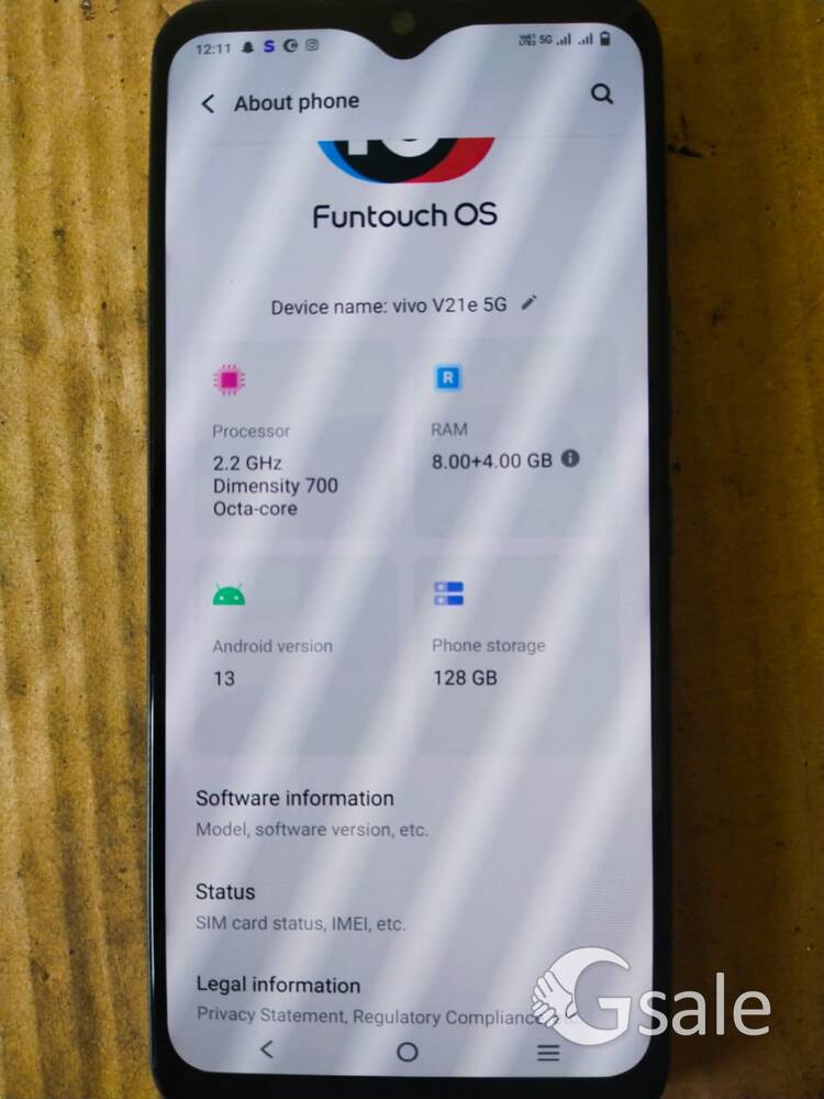 Vivo v21e 5G 