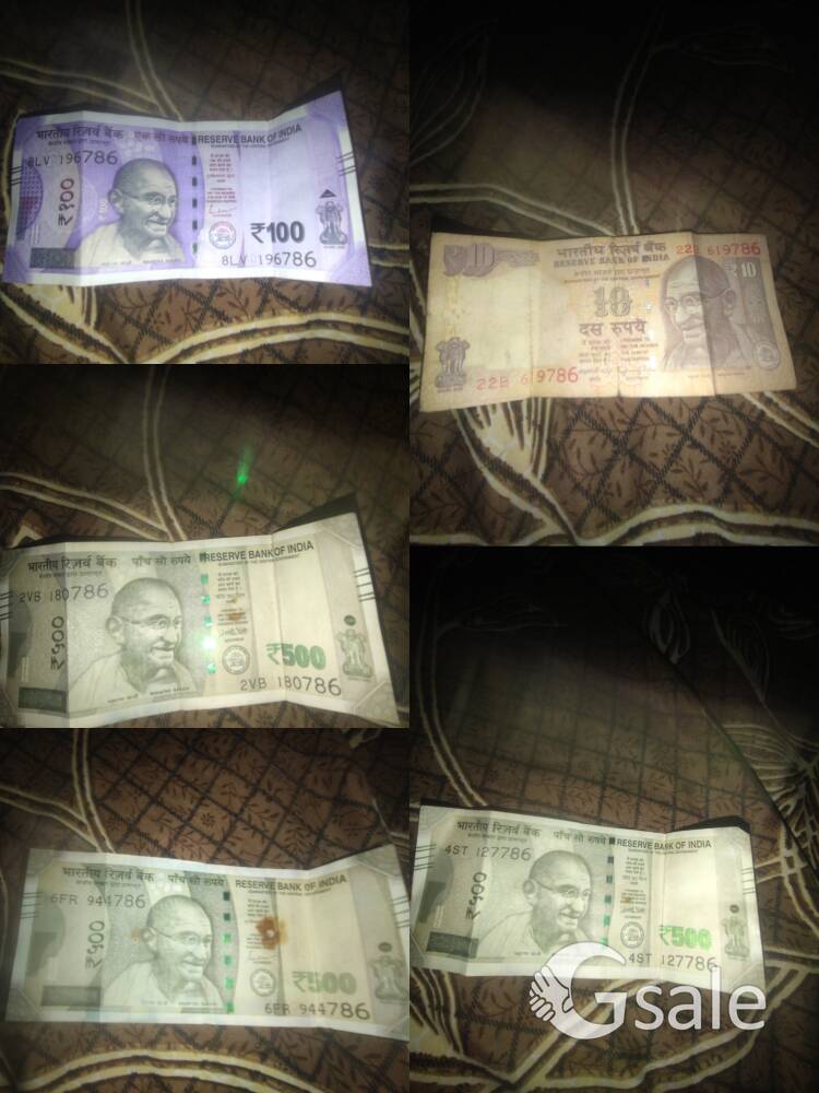 RARE AND LUCKY NOTE 786 SERIAL NUMBER YOU CAN CHECK ON YOUTUBE AND GOGLE ITS PRICE IS 3 LAKH PER NOT
