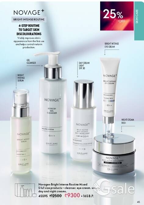 novage+ bright intense routine mixed