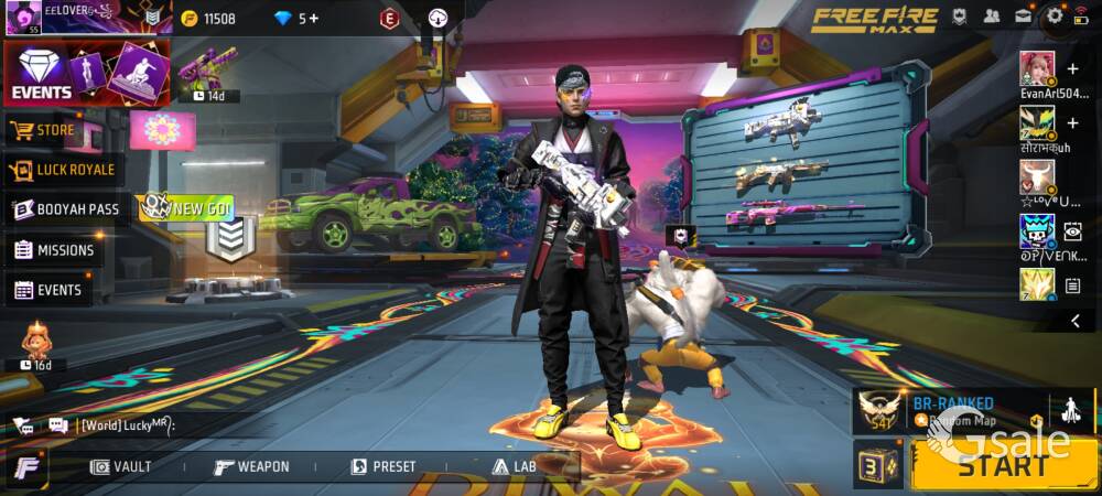 free fire account 