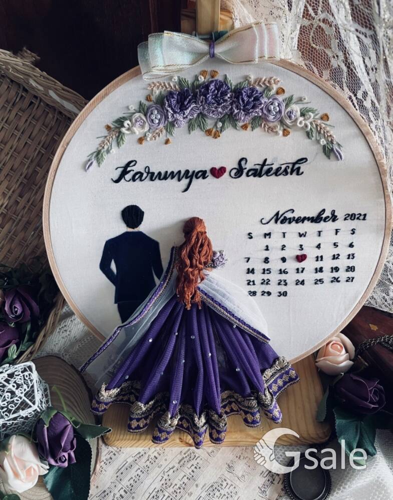 Embroidery Wedding Hoop 
