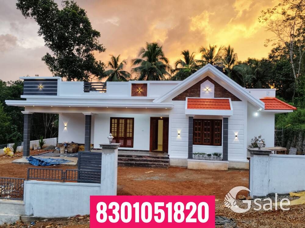 ഭരണാങ്ങാനം 12 സെന്റിൽ 1500സ്ക്ഫ്റ്റിൽ 3 അറ്റാച്ഡ് പുതിയ വീട് വില്പനക്ക് 