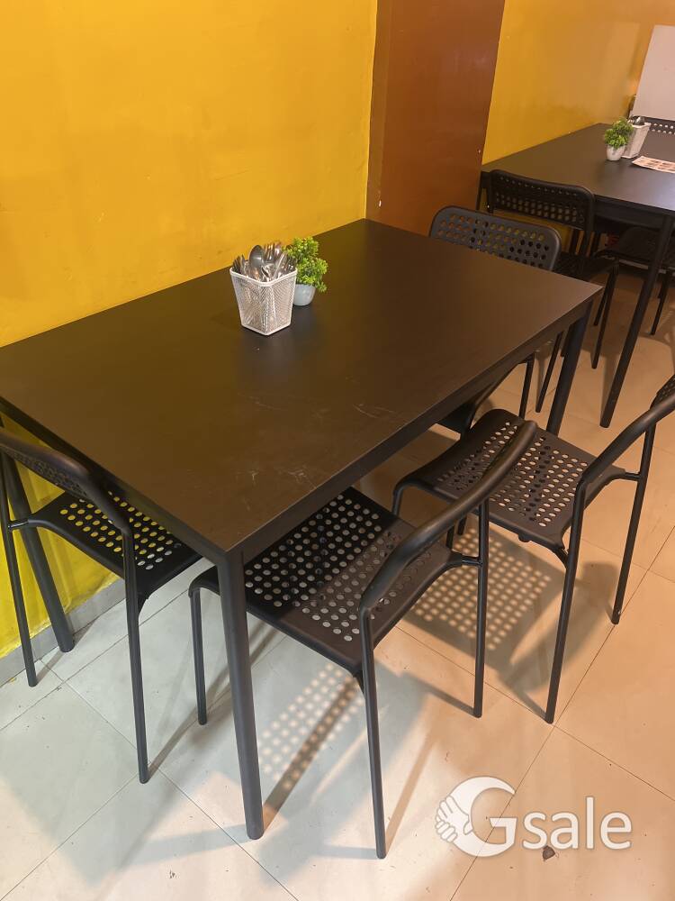 Dining table and chair