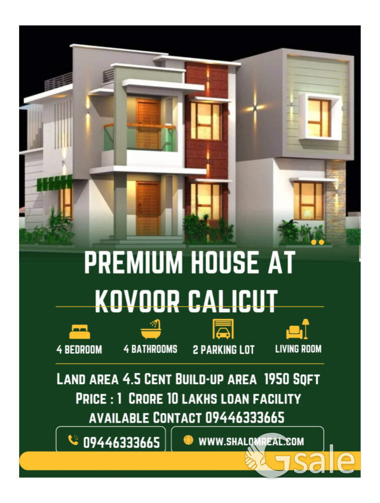 4 Bedroom attached house at Kovoor Calicut 