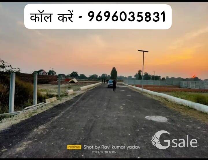 jek road se laga hua plot khujaoli meraket ke paas on highway plots turant makan bana ke rahne ke