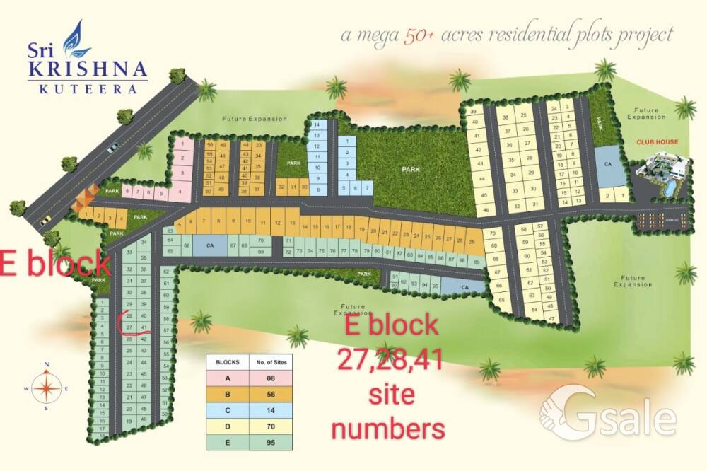 3 sites for sale at Sri Krishna Kuttera - DC conversion, DTCP approval,E khatha -Peresendra junction