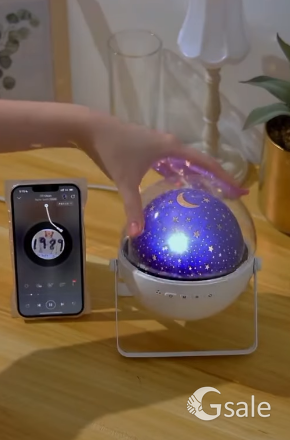 Galaxy Glow 360° Star & Moon Projector Lamp Transform Room to Space!